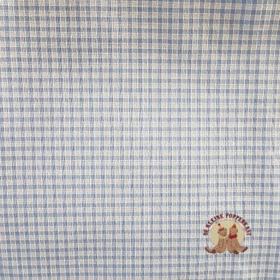 Blauw/wit geruite stof RS7