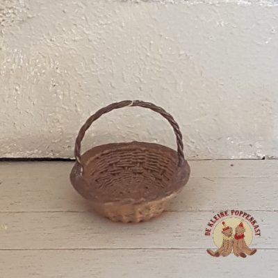 Rond mandje met hengsel