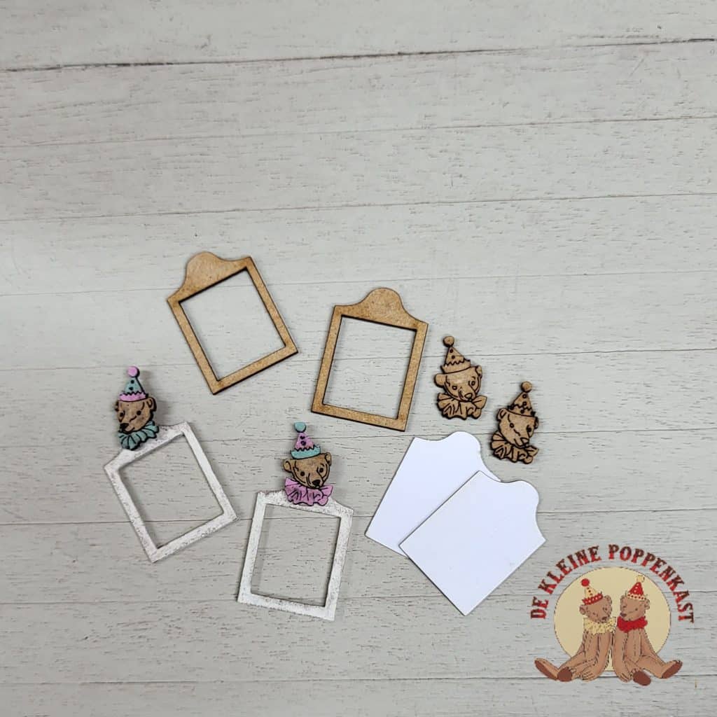 Miniatuur Fotolijstjes | 5 Stuks Kleine Antieke Hars Fotografie