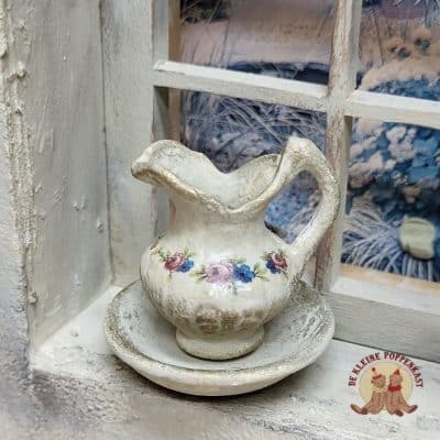 Miniatuur brocante lampetstel - 1:12