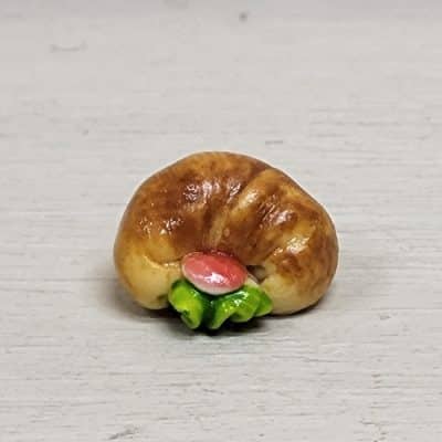 Miniatuur belegde croissant voor poppenhuis - 1:12