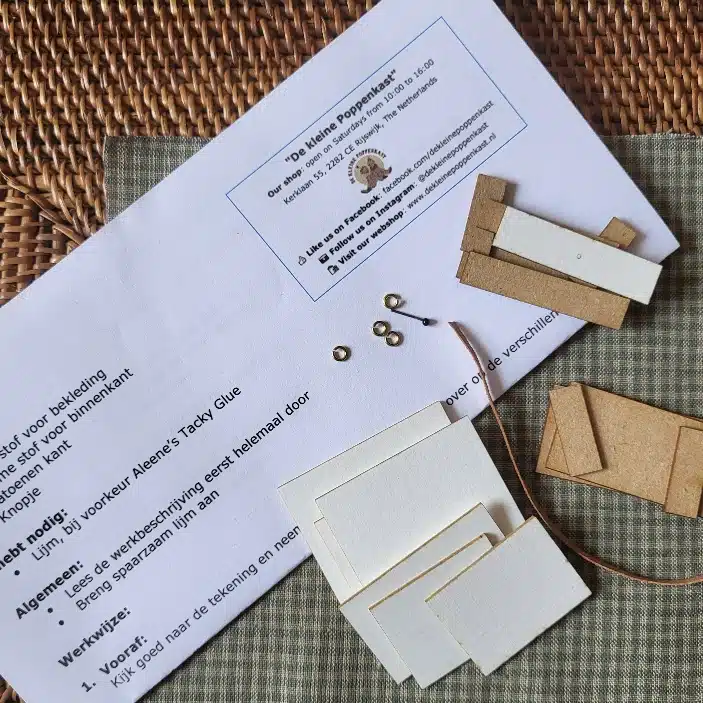DIY picknickkoffer voor poppenhuis - 1:12